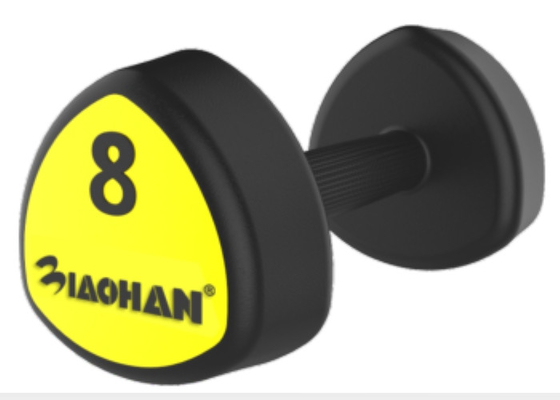 2kg - pesas de gimnasia de la PU del negro del gimnasio 50kgs/logotipo de los accesorios del entrenamiento del gimnasio disponible