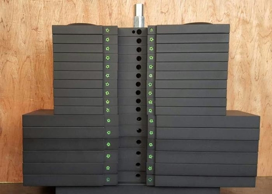 Las placas rectangulares del peso del equipo del gimnasio/el material de acero puro para el gimnasio aporrea