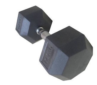 2.5kg - pesas de gimnasia del entrenamiento del gimnasio 50kgs, pesas de gimnasia de goma del hexágono del color negro