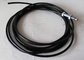Cuerda de alambre revestida plástica, cable casero negro del gimnasio con el diámetro externo de 6.5m m