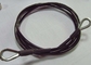 Cuerda de alambre negra del gimnasio diámetro externo de 1/4 pulgada para la asamblea del equipo del gimnasio