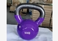 Vinilo púrpura Kettlebell de los accesorios 14kg del equipo del gimnasio