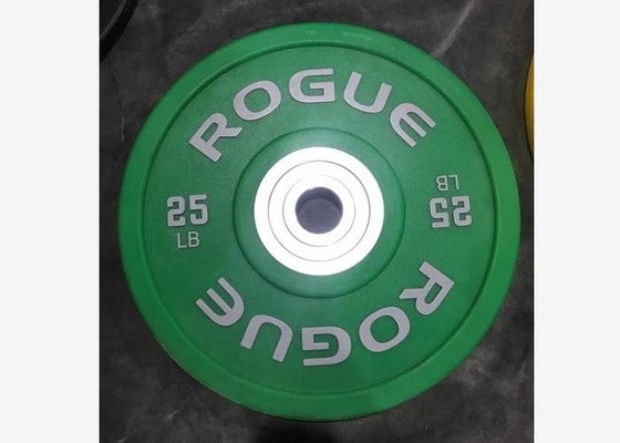 El peso de goma negro del Barbell de la PU platea/el levantamiento de pesas platea 2,5 - 25kgs